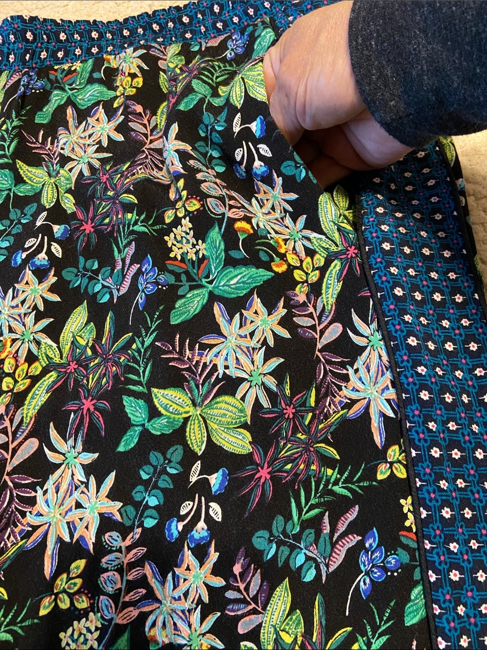 Anthropologie Ett:twa Rousseau Cropped Wide Legs floral tropical Size Medium - Picture 11 of 14